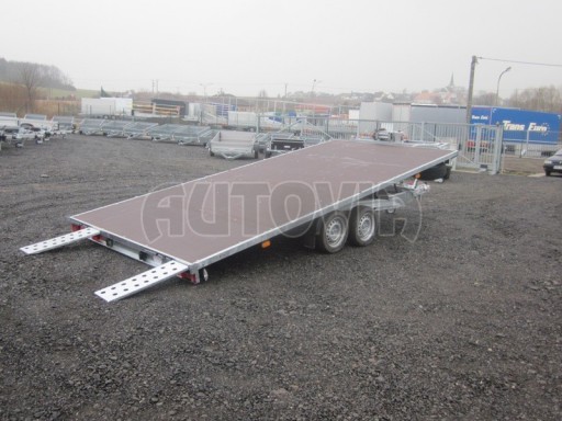 Hydraulicky sklopný přívěs pro přepravu aut AD 3,5T B2 5,17x2,47 plato