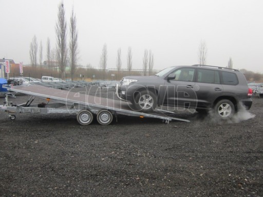 Hydraulicky sklopný přívěs pro přepravu aut AD 3,5T B2 5,17x2,47 plato