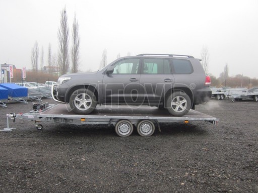 Hydraulicky sklopný přívěs pro přepravu aut AD 3,5T B2 5,17x2,47 plato