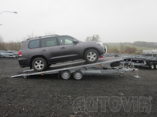 Hydraulicky sklopný přívěs pro přepravu aut AD 3,5T B2 5,17x2,47 plato