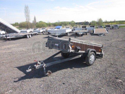 Jednonápravový brzděný přívěsný vozík - bazar ZV 26 B1POČ RE SK 2,51/1,26/0,35 č.1