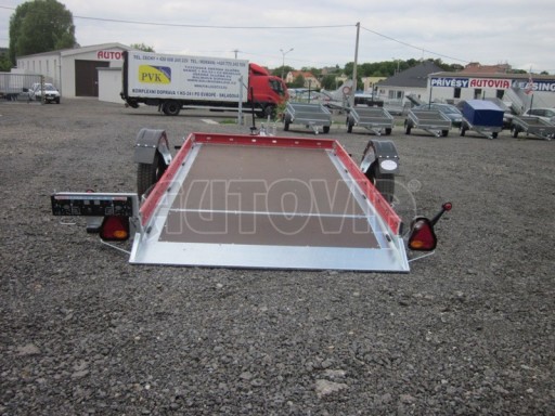 Hydraulicky sklopný přepravník HS 1,35T AL red 3,02x1,72/0,10* č.17