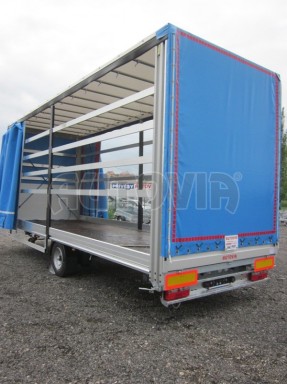 *Jednonápravový vzduchem brzděný, nákladní přívěs AVG 5,45T 7,40x2,48/3,05 č.28