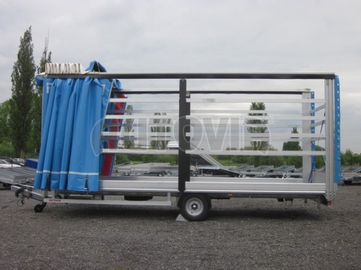 *Jednonápravový vzduchem brzděný, nákladní přívěs AVG 5,45T 7,40x2,48/3,05 č.31