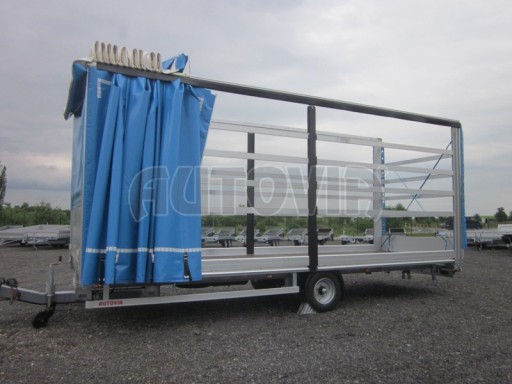 *Jednonápravový vzduchem brzděný, nákladní přívěs AVG 5,45T 7,40x2,48/3,05 č.32