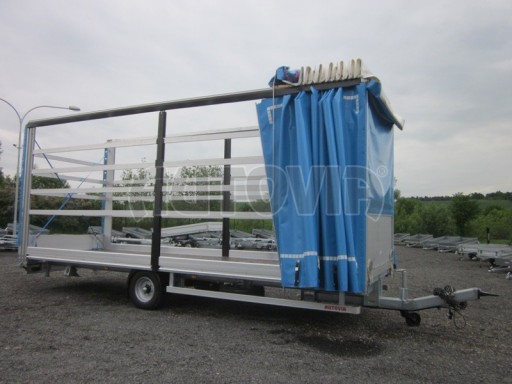 *Jednonápravový vzduchem brzděný, nákladní přívěs AVG 5,45T 7,40x2,48/3,05 č.33