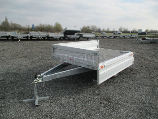Nebrzděný přívěs s koly pod ložnou plochou ZV 22 750kg N1 2,55x1,55/0,35 zesílená náprava AME
