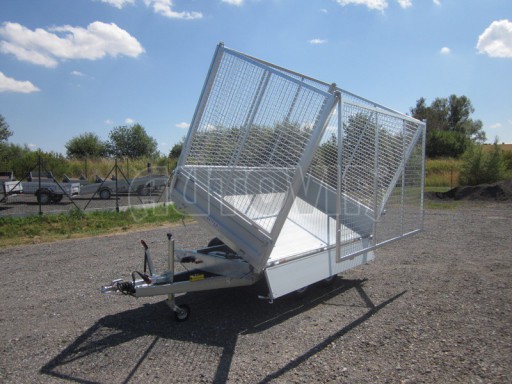 Třístranný sklápěcí přívěs VER 3SKS 2,7T 2,65x1,55/1,30 gitter v elektrice č.2