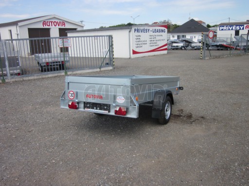 Jednoosý nebrzděný přívěs PN 26 750kg 2,65x1,25/0,40