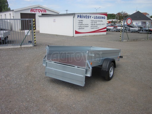 Jednoosý nebrzděný přívěs PN 26 750kg 2,65x1,25/0,40
