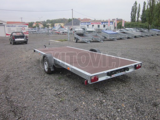 Jednonápravový přívěs plato BGS 1,3T B1 4,50x1,84 plato/750kg