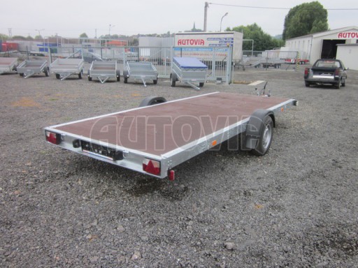 Jednonápravový přívěs plato BGS 1,3T B1 4,50x1,84 plato/750kg