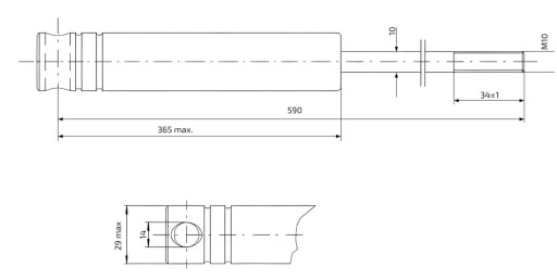Tlumič nájezdové brzdy KNOTT KFG35-D, KFGL35-A č.2