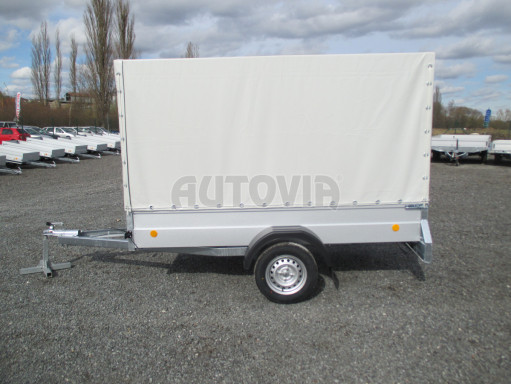 Přívěs za osobní auto s plachtou PN 26 750kg 2,65x1,24/1,58