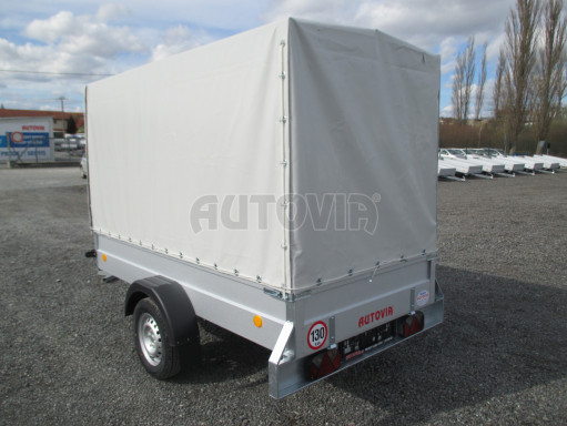 Přívěs za osobní auto s plachtou PN 26 750kg 2,65x1,24/1,58