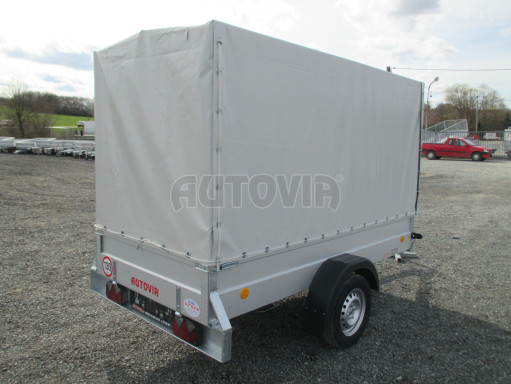 Přívěs za osobní auto s plachtou PN 26 750kg 2,65x1,24/1,58