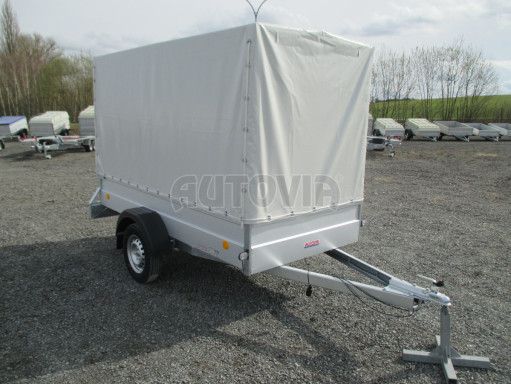 Přívěs za osobní auto s plachtou PN 26 750kg 2,65x1,24/1,58