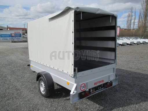 Přívěs za osobní auto s plachtou PN 26 750kg 2,65x1,24/1,58
