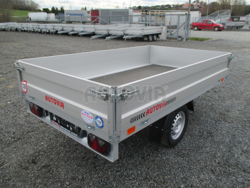 Nebrzděný přívěs ZV 22 750kg N1 2,55x1,50/0,35 s rohovými sloupky