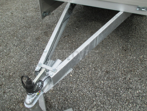 Nebrzděný přívěs ZV 22 750kg N1 2,55x1,50/0,35 s rohovými sloupky