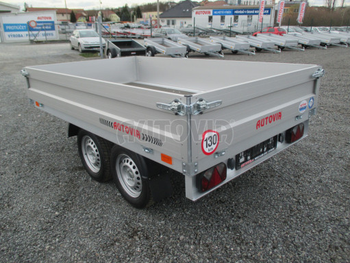 Dvounápravový přívěsný vozík ZV 22 750kg N2 2,55x1,50/0,35