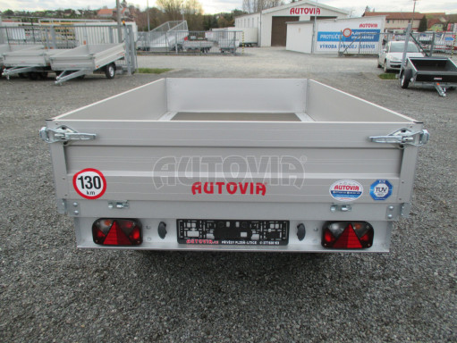 Dvounápravový přívěsný vozík ZV 22 750kg N2 2,55x1,50/0,35