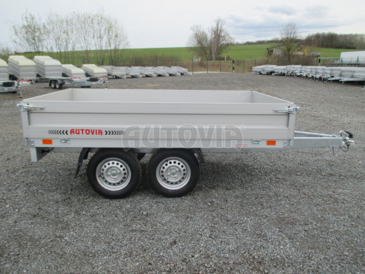 Dvounápravový přívěsný vozík ZV 22 750kg N2 2,55x1,50/0,35