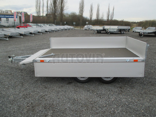 Dvounápravový přívěsný vozík ZV 22 750kg N2 2,55x1,50/0,35