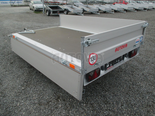 Dvounápravový přívěsný vozík ZV 22 750kg N2 2,55x1,50/0,35