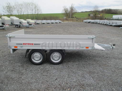 Dvounápravový přívěsný vozík ZV 22 750kg N2 2,55x1,50/0,35