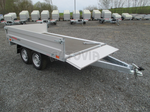 Dvounápravový přívěsný vozík ZV 22 750kg N2 2,55x1,50/0,35