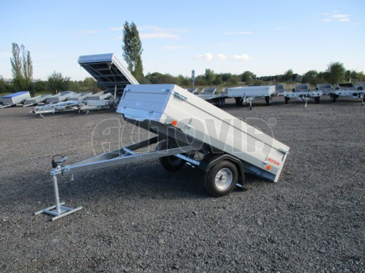 Sklápěcí přívěs s odnímatelnými bočnicemi TTS 10