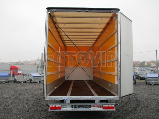 Jednonápravový 18-ti paletový vzduchem brzděný nákladní přívěs AVG 10T 7,48x2,48/3,06 č.14