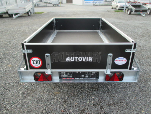 Nebrzděný jednoosý PROFI přívěs ZV 23 N1 2,06x1,24/0,35 POČ zesílená náprava, V oj