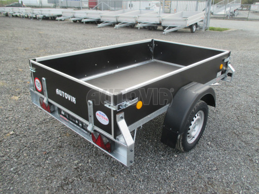Nebrzděný jednoosý PROFI přívěs ZV 23 N1 2,06x1,24/0,35 POČ zesílená náprava, V oj