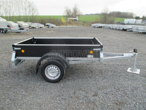 Nebrzděný jednoosý PROFI přívěs ZV 23 N1 2,06x1,24/0,35 POČ zesílená náprava, V oj