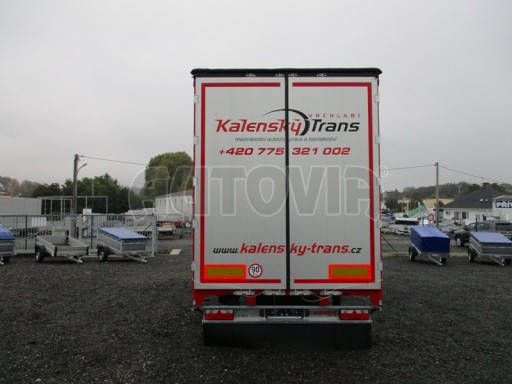 Jednonápravový 18-ti paletový vzduchem brzděný nákladní přívěs AVG 10T 7,40/2,48/2,93 č.21