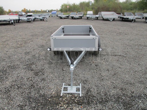 Levný přívěsný vozík s překližkovými bočnicemi ZV 3 EX 2,06x1,10/0,35