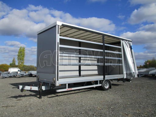 Jednonápravový 18-ti paletový vzduchem brzděný nákladní přívěs AVG 10T 7,40/2,48/3,08 č.1