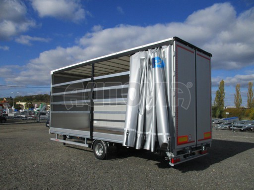 Jednonápravový 18-ti paletový vzduchem brzděný nákladní přívěs AVG 10T 7,40/2,48/3,08 č.4