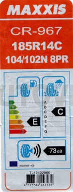Pneu 185 R14 C 104/102N (900 kg)Trailermaxx č.2
