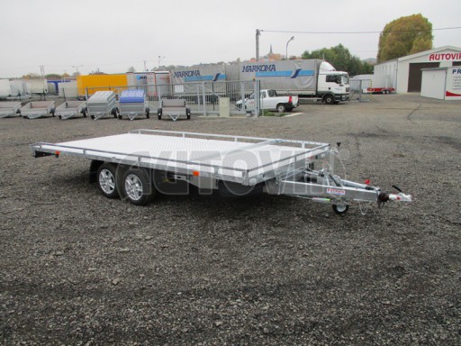 Přívěs pro převoz aut sklopné plato ALU - AD 3,5T 4,50x2,09