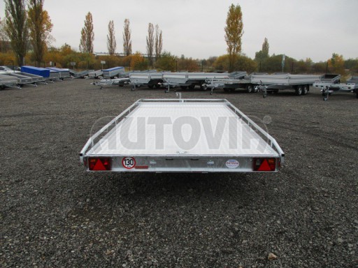 Přívěs pro převoz aut sklopné plato ALU - AD 3,5T 4,50x2,09