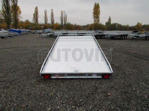 Přívěs pro převoz aut sklopné plato ALU - AD 3,5T 4,50x2,09