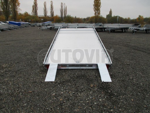 Přívěs pro převoz aut sklopné plato ALU - AD 3,5T 4,50x2,09