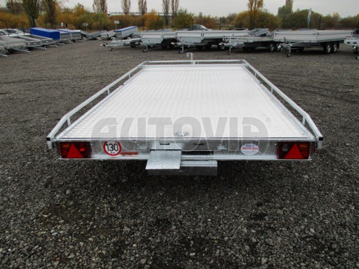 Přívěs pro převoz aut sklopné plato ALU - AD 3,5T 4,50x2,09