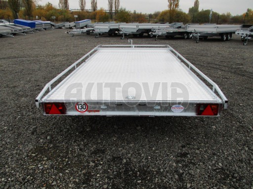Přívěs pro převoz aut sklopné plato ALU - AD 3,5T 4,50x2,09