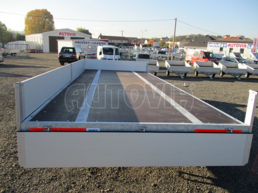 Vzduchem brzděný nákladní přívěs valníkový AVG 10,9T B2 6,50x2,48/0,40* č.9