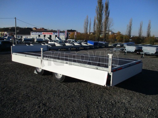 Vzduchem brzděný nákladní přívěs valníkový AVG 10,9T B2 6,50x2,48/0,40* č.12