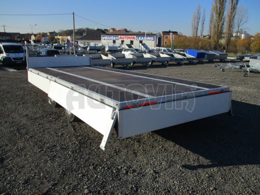 Vzduchem brzděný nákladní přívěs valníkový AVG 10,9T B2 6,50x2,48/0,40* č.15